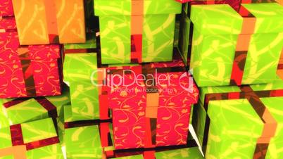 Colorful Gift Boxes In A Pile