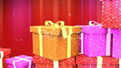 Piles of Colored Gift Box