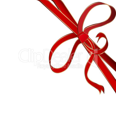 red corner ribbon