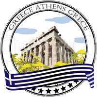 Athens stamp