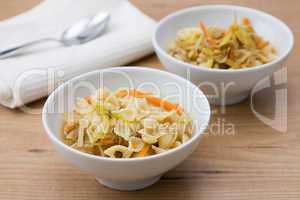 Nudelsuppe mit Gemüse - Noodle Soup with Vegetables