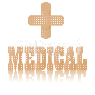 medical text and symbol