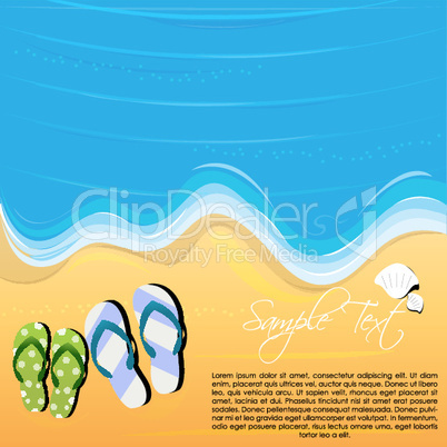 illustration of beach background
