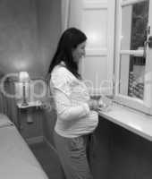 Pregnant Woman at the Window, Italy