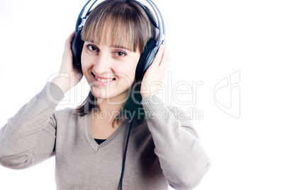 Woman listening music