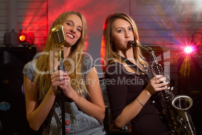 Woman at concert