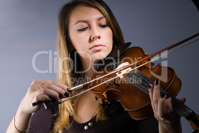 Woman and violin