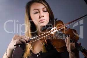 Woman and violin