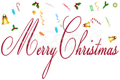 greeting of merry christmas card