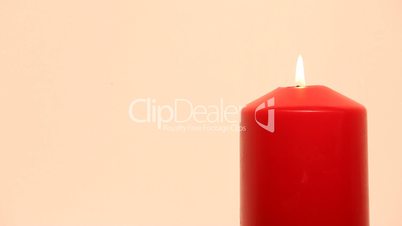 Red Candle isolated