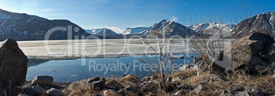 Mountain spring panorama