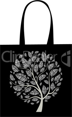 Shopping bag design, art tree
