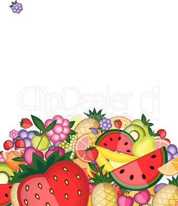 Energy fruit background for your design