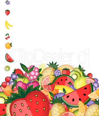 Energy fruit background for your design