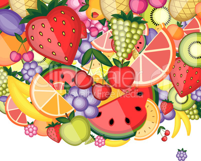 Energy fruit background for your design
