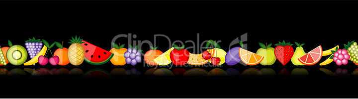 Energy fruits. Vector collection for your design