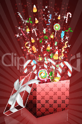 illustration of christmas gifts