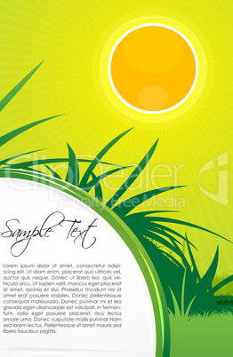 sunny nature card