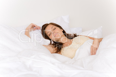 Bedroom - young woman sleeping