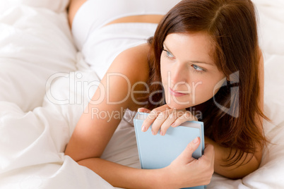 Bedroom - young woman with book