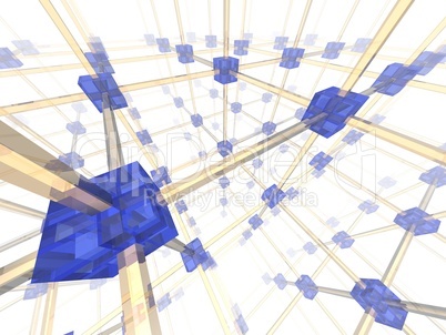 3d network illustration