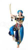 Woman dance in arabic costume