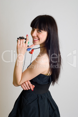 Girl with beads