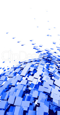 3D Background - Blue Cyberspace 02