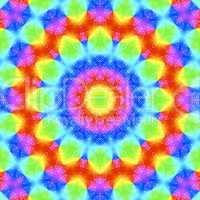 Regenbogen Mandala 10