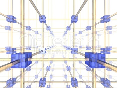 3d network illustration