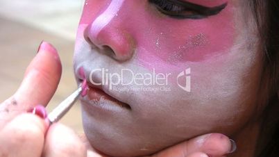 Japanese Face Painting-Lips
