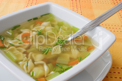 Vegetarische Nudelsuppe - Noodle Vegetable Soup