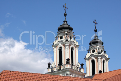 Baroque church towers