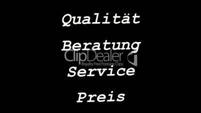 Qualität - Beratung - Service - Preis