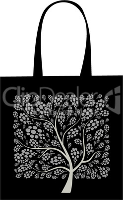 Shopping bag design, art tree