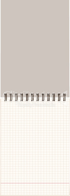 Notebook open page for your design