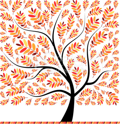 Beautiful autumn tree for your design