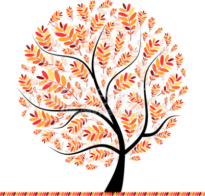 Beautiful autumn tree for your design