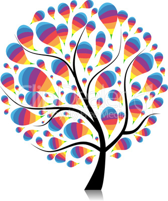 Art tree beautiful for your design