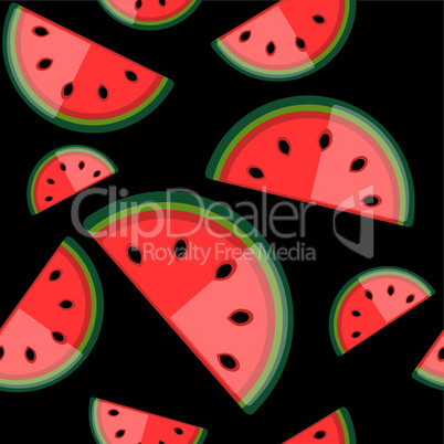 Watermelon seamless background for your design