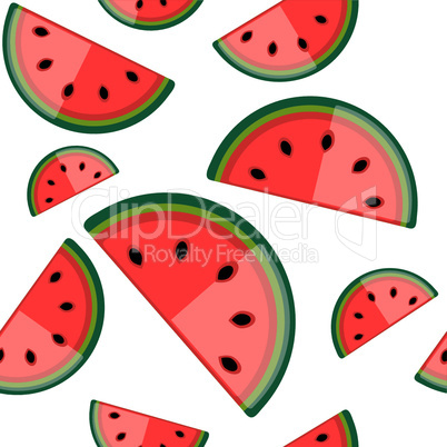 Watermelon seamless background for your design