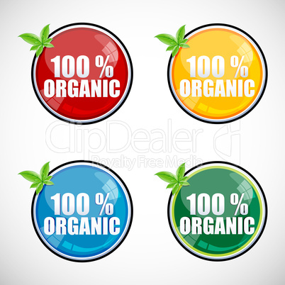 100% organic buttons