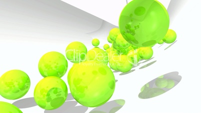 3D Ball Tube Movie - Green 01