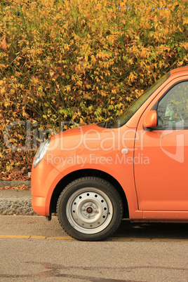 Orange car