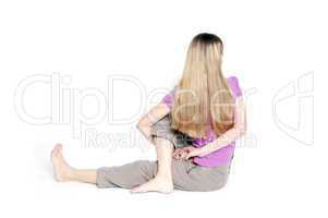 sitting half spinal twist