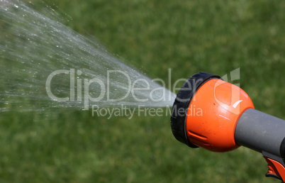 Water sprinkler closeup