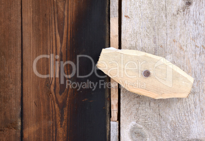 Wooden door latch