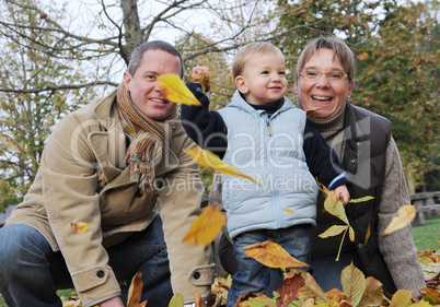 Familienfoto mit Kind