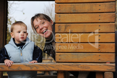 Mutter und Sohn