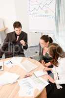 Business meeting - group of people in office